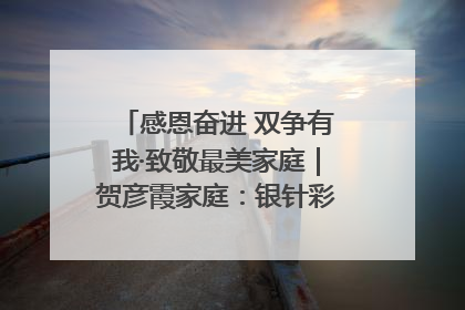 感恩奋进 双争有我·致敬最美家庭｜贺彦霞家庭：银针彩线绣出好日子