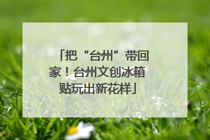 把“台州”带回家！台州文创冰箱贴玩出新花样