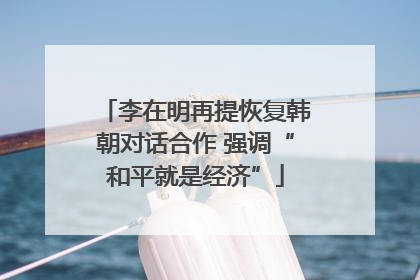 李在明再提恢复韩朝对话合作 强调“和平就是经济”