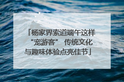 杨家界索道端午这样“宠游客” 传统文化与趣味体验点亮佳节