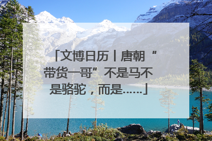 文博日历丨唐朝“带货一哥”不是马不是骆驼，而是……