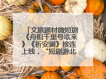 文旅题材微短剧《舟楫千里号歌来》《祈安澜》接连上线，“短剧游北京”开启大运河文化之旅