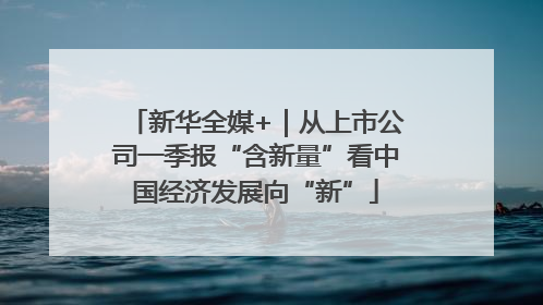 新华全媒+｜从上市公司一季报“含新量”看中国经济发展向“新”