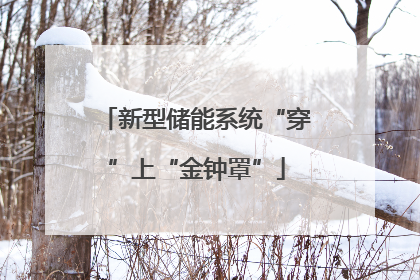 新型储能系统“穿”上“金钟罩”