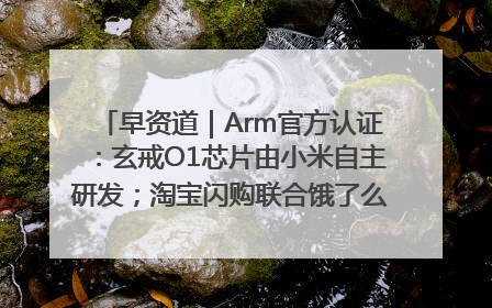 早资道｜Arm官方认证：玄戒O1芯片由小米自主研发；淘宝闪购联合饿了么日订单超4000万
