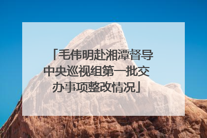 毛伟明赴湘潭督导中央巡视组第一批交办事项整改情况