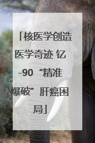 核医学创造医学奇迹 钇-90“精准爆破”肝癌困局