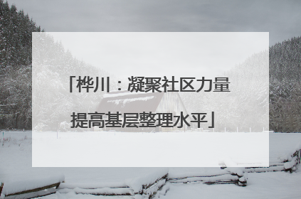 桦川：凝聚社区力量 提高基层整理水平