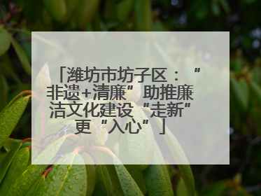 潍坊市坊子区：“非遗+清廉”助推廉洁文化建设“走新”更“入心”
