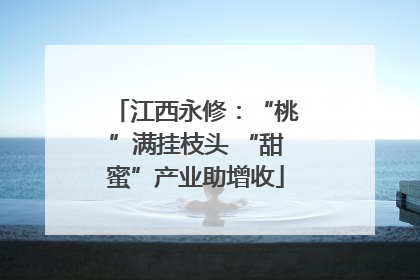 江西永修：“桃”满挂枝头 “甜蜜”产业助增收