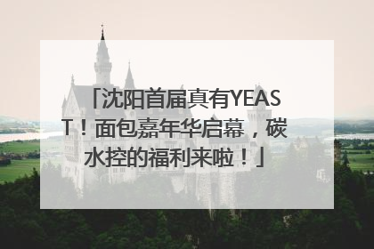 沈阳首届真有YEAST！面包嘉年华启幕，碳水控的福利来啦！