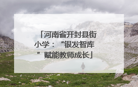 河南省开封县街小学：“银发智库”赋能教师成长