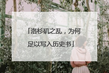 洛杉矶之乱，为何足以写入历史书