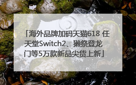 海外品牌加码天猫618 任天堂Switch2、獭祭登龙门等5万款新品尖货上新