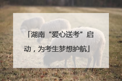 湖南“爱心送考”启动，为考生梦想护航