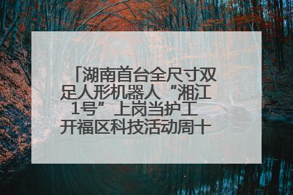 湖南首台全尺寸双足人形机器人“湘江1号”上岗当护工 开福区科技活动周十大科创项目签约