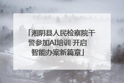 湘阴县人民检察院干警参加AI培训 开启智能办案新篇章