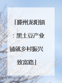 滕州龙阳镇：黑土豆产业铺就乡村振兴致富路