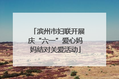 滨州市妇联开展庆“六一”爱心妈妈结对关爱活动