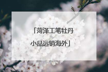 菏泽工笔牡丹小品远销海外
