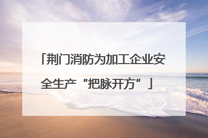 荆门消防为加工企业安全生产“把脉开方”