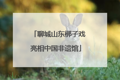 聊城山东梆子戏亮相中国非遗馆