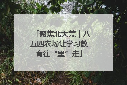 聚焦北大荒｜八五四农场让学习教育往“里”走