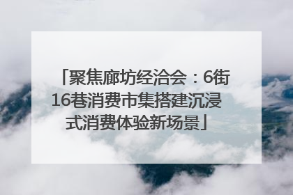 聚焦廊坊经洽会：6街16巷消费市集搭建沉浸式消费体验新场景