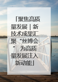 聚焦高质量发展｜新技术成果汇聚“丝博会” 为高质量发展注入新动能