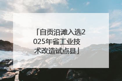 自贡沿滩入选2025年省工业技术改造试点县