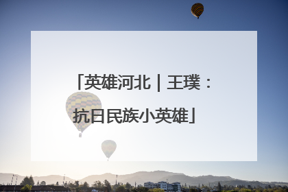 英雄河北｜王璞：抗日民族小英雄
