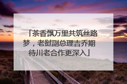 茶香飘万里共筑丝路梦，老挝副总理吉乔期待川老合作更深入