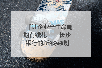 让企业全生命周期有钱花——长沙银行的新邵实践