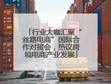 行业大咖汇聚“丝路电商”国际合作对接会，热议跨境电商产业发展