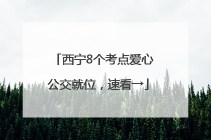 西宁8个考点爱心公交就位，速看→
