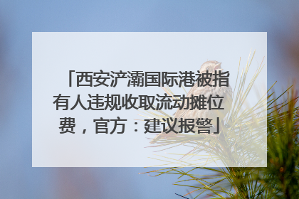 西安浐灞国际港被指有人违规收取流动摊位费，官方：建议报警