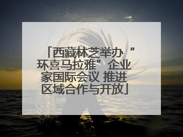 西藏林芝举办“环喜马拉雅”企业家国际会议 推进区域合作与开放