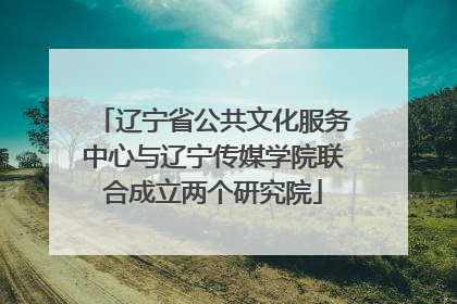 辽宁省公共文化服务中心与辽宁传媒学院联合成立两个研究院