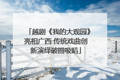 越剧《我的大观园》亮相广西 传统戏曲创新演绎破圈吸睛