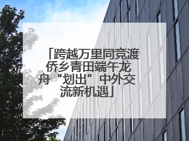 跨越万里同竞渡 侨乡青田端午龙舟“划出”中外交流新机遇