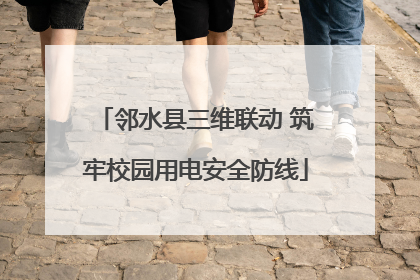 邻水县三维联动 筑牢校园用电安全防线