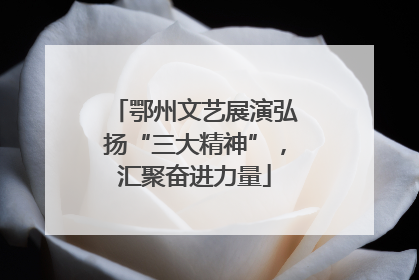 鄂州文艺展演弘扬“三大精神”，汇聚奋进力量