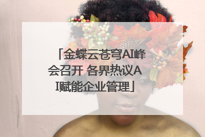 金蝶云苍穹AI峰会召开 各界热议AI赋能企业管理