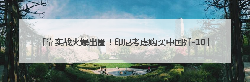 靠实战火爆出圈！印尼考虑购买中国歼-10