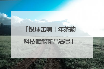 银球击响千年茶韵 科技赋能新昌赛景