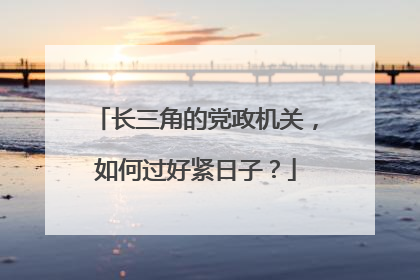 长三角的党政机关，如何过好紧日子？