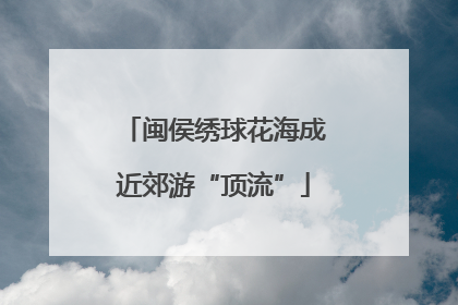 闽侯绣球花海成近郊游“顶流”