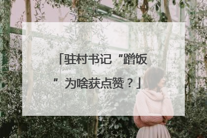 驻村书记“蹭饭”为啥获点赞？