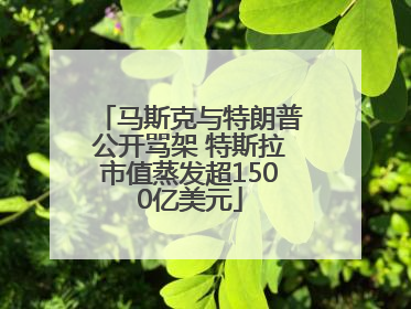 马斯克与特朗普公开骂架 特斯拉市值蒸发超1500亿美元