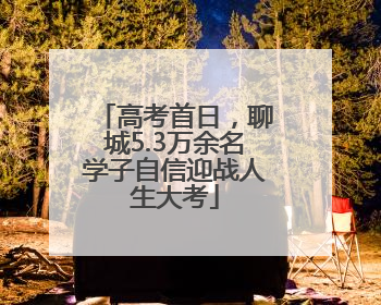 高考首日，聊城5.3万余名学子自信迎战人生大考